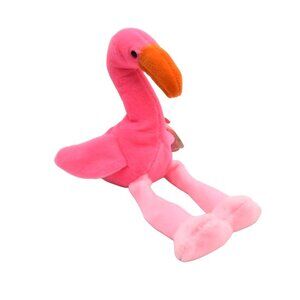 Ty Beanie Baby Pinky the Flamingo Stuffed Animal Plush